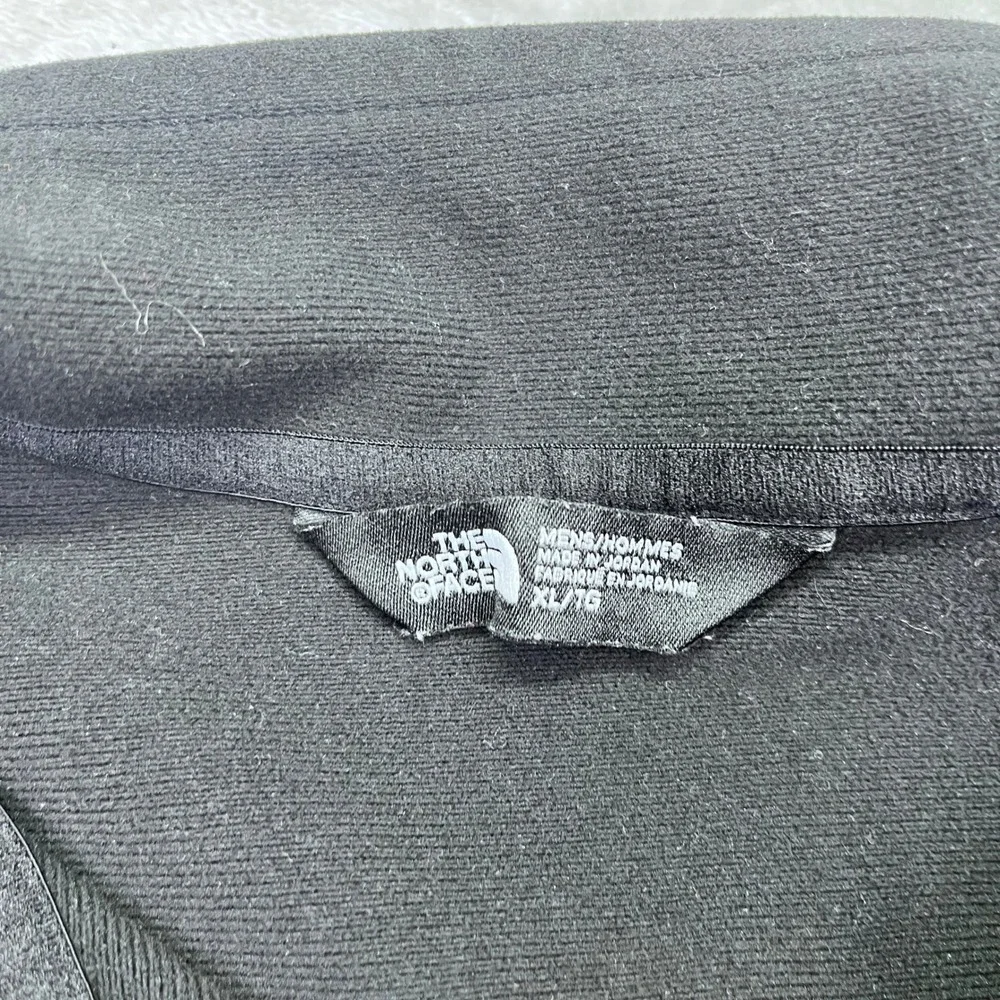 The North Face Mens Tech XL Pullover 1/4 Zip Long‎ Sleeve Black 8x8 Logo Outdoor